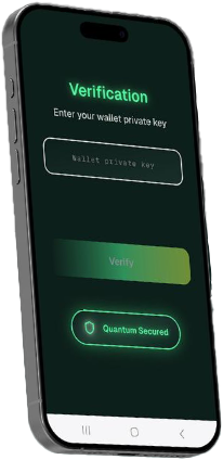 Quantum-OTP 인증 화면 - Key Verification
